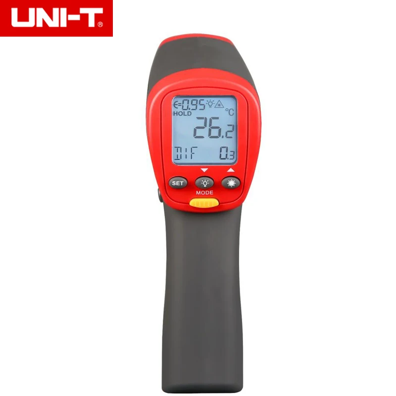 UNI-T UT302A профессиональный промышленный lcd бесконтактный инфракрасный ИК лазерный цифровой термометр Температурный диапазон-32с-450c