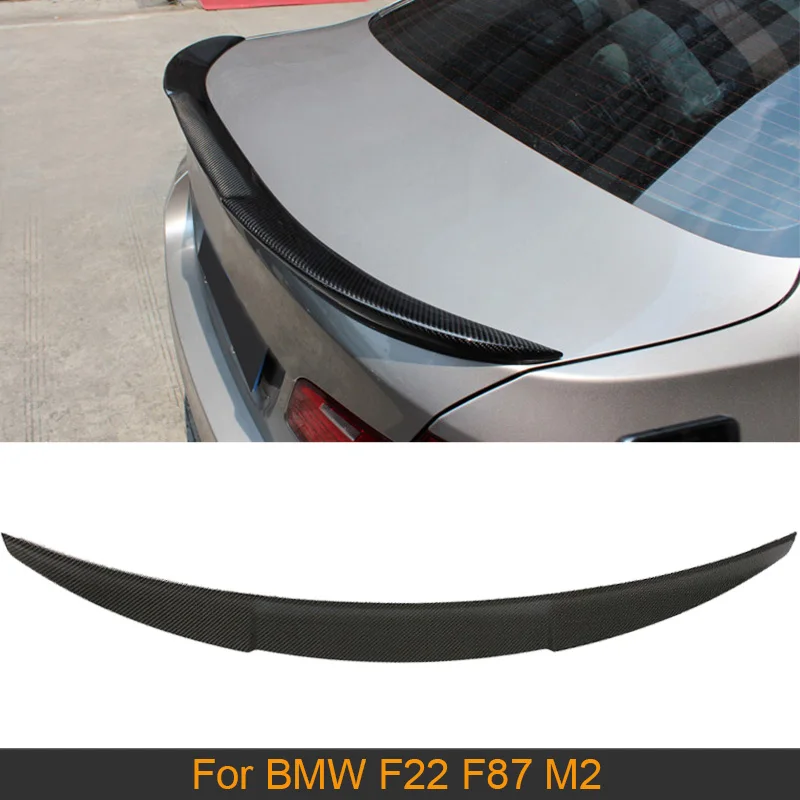 Углеродное волокно автомобиль спойлер на задний багажник крыло для BMW 2 серии F22 F87