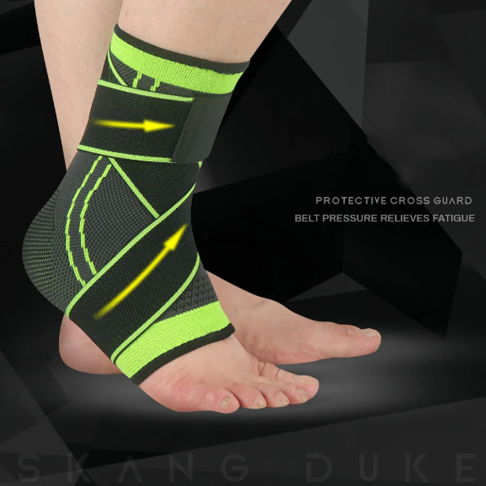 

1 PC Sports Ankle Brace Compression Strap Sleeves Support 3D Weave Elastic Bandage Foot Protective Gear Gym Fitness
