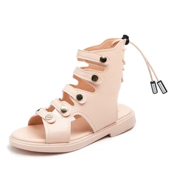 

Hot sell summer fashion Roman boots High-top girls sandals kids gladiator sandals toddler child sandals girls high quality shoe
