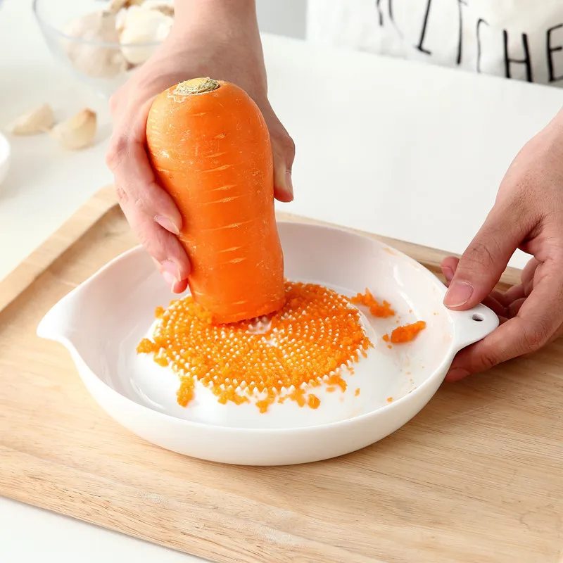 Japanese Style Ceramic Ginger Garlic Wasabi Grater Crushed Press Device Soy Sauce Dish for Sushi Creative Food Tools | Дом и сад