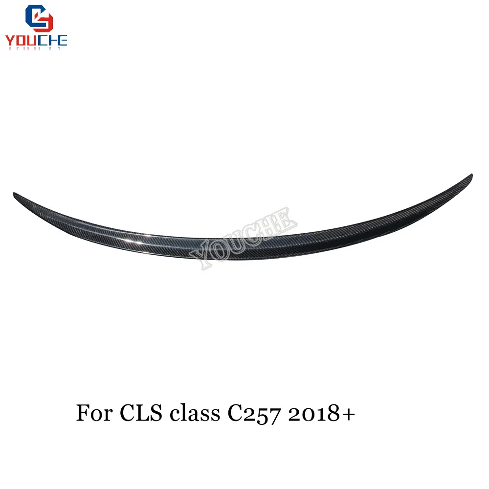 C257 карбоновый спойлер заднего бампера CLS63 Стиль для Mercedes CLS Class 2018 + 4 двери Sedan Boot |