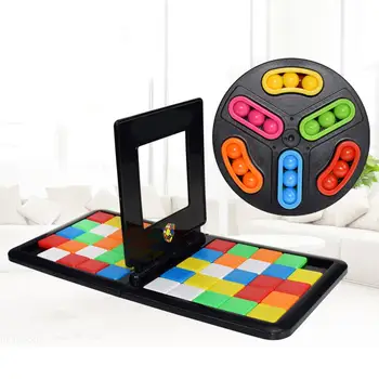 

Magic Block Game Parent-child Activity Double Speed Game Kids Educational Toys 3D Cube Puzzle Blocks Interactive Race Board Game