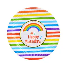 10 стиль 6 шт./упак. День рождения Свадьба одноразовые лотки для бумаг мультфильм вечерние принадлежности