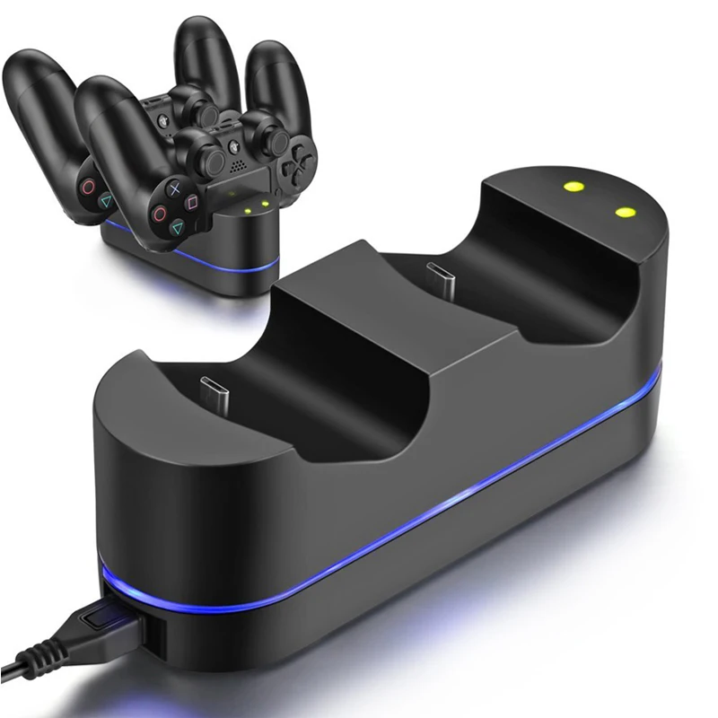 

Dual USB Controller Charging Station For Sony PS4 Charger Charging Dock With LED Indicator Fast Charger Stand Holder