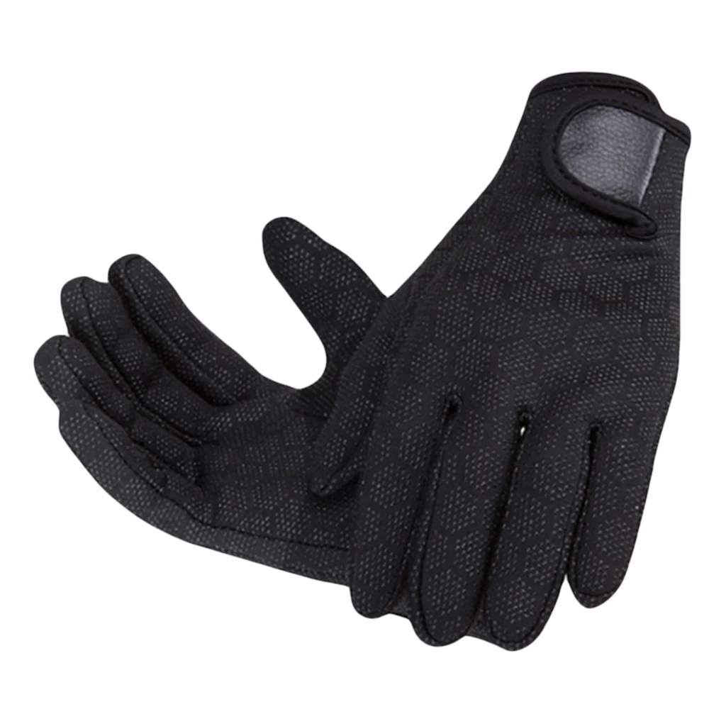 Performance 1.5mm Neoprene Gloves Diving Wetsuit Gloves for Men Women Kids - Warm & Durable - Black