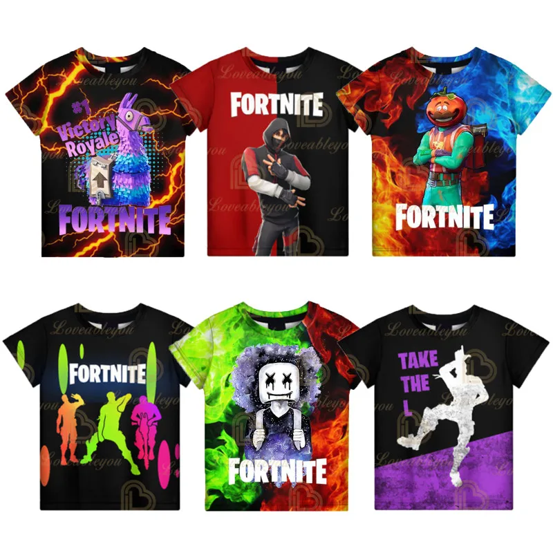 3D Printed Fortnite T Shirt for Men's Women's Tshirt Battle Royale Game T Shirt for Birthday Gifts - AliExpress