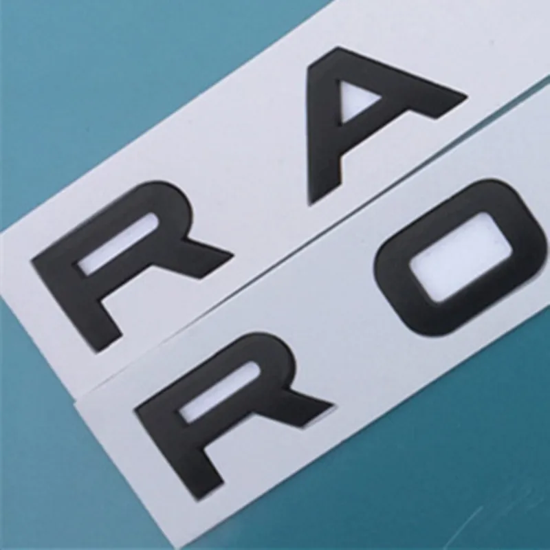 5 шт. буквенная Эмблема Для LAND RANGE ROVER VELAR SV автобиография конечный спортивный автомобиль Стайлинг капот багажник логотип значок стикер - Цвет: matte black
