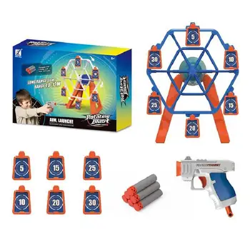 

Electronic Power Suspension Rotating Target Outdoor Fun Toy Children Hover Shot Gun Weapon Paintball Game Pistol With Bullets