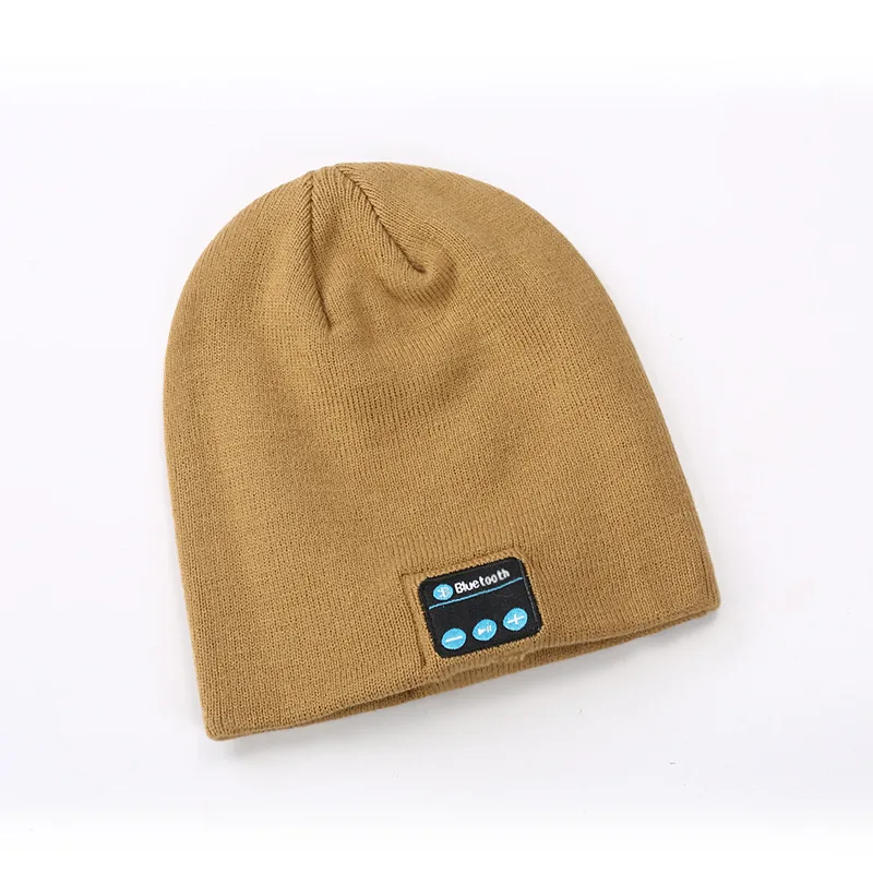 Bluetooth Beanie, M5.0 Bluetooth Hat, беспроводные наушники Beanie, HD стерео колонки Встроенный микрофон, электронные подарки - Цвет: dark khaki