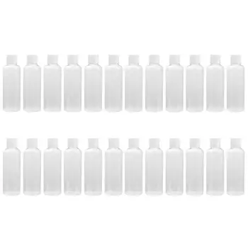 

24pcs Travel Bottles Plastic Flip Cap 50ml Empty Refillable Toner Bottles Cream Bottles Cosmetic Container Lotion Bottles