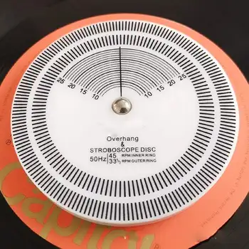 

Professional LP Vinyl Measurement Record Clamp Speed Distance Gauge Protractor For Vinyl Record Player Turntable Accessories