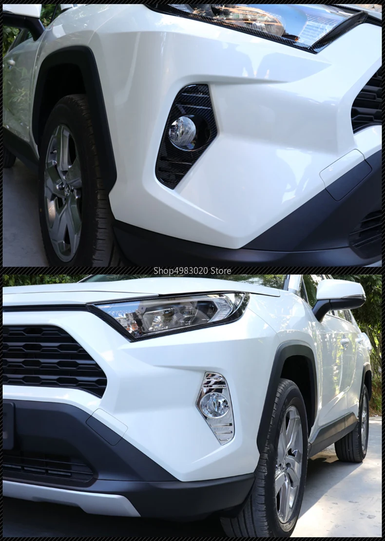 Для Toyota RAV4 ABS Хромированная передняя противотуманная фара крышка противотуманный светильник накладка abs хром 2 шт. авто аксессуары для укладки