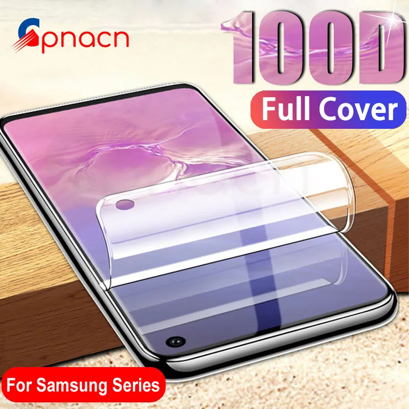 

100D Full Cover Protective Soft Film For Samsung Galaxy S10 S9 S8 Plus S10e Screen Protector S7 Edge A6 A8 Plus 2018 Not Glass