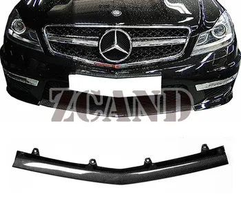 

REAL CARBON FIBER SMALL FRONT LIP SPOILER For aftermarket BENZ W204 F/L C63 BUMPER