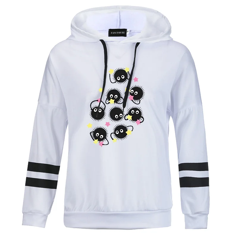 W35450WT Ghibli Fairydust Kawaii Harajuku Толстовка для женщин милый забавный мультфильм Аниме толстовки 90s Графический Sudaderas de mujer - Цвет: W35450WT