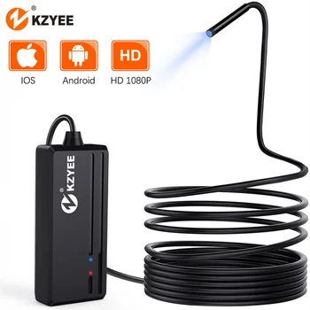 

KZYEE 5.5mm Wireless Endoscope 1080P WiFi Borescope Inspection Camera IP67 Waterproof Snake Camera for Android&iOS Smartphone
