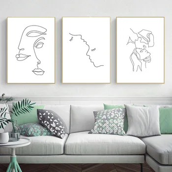 

Modern Paintings 100% Hand Painted Figurative Lady Canvas Wall Art Stretched and Framed Ready to Hang Home Decor