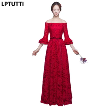 

LPTUTTI Lace Embroidery New For Women Elegant Date Ceremony Party Prom Gown Formal Gala Events Luxury Long Evening Dresses