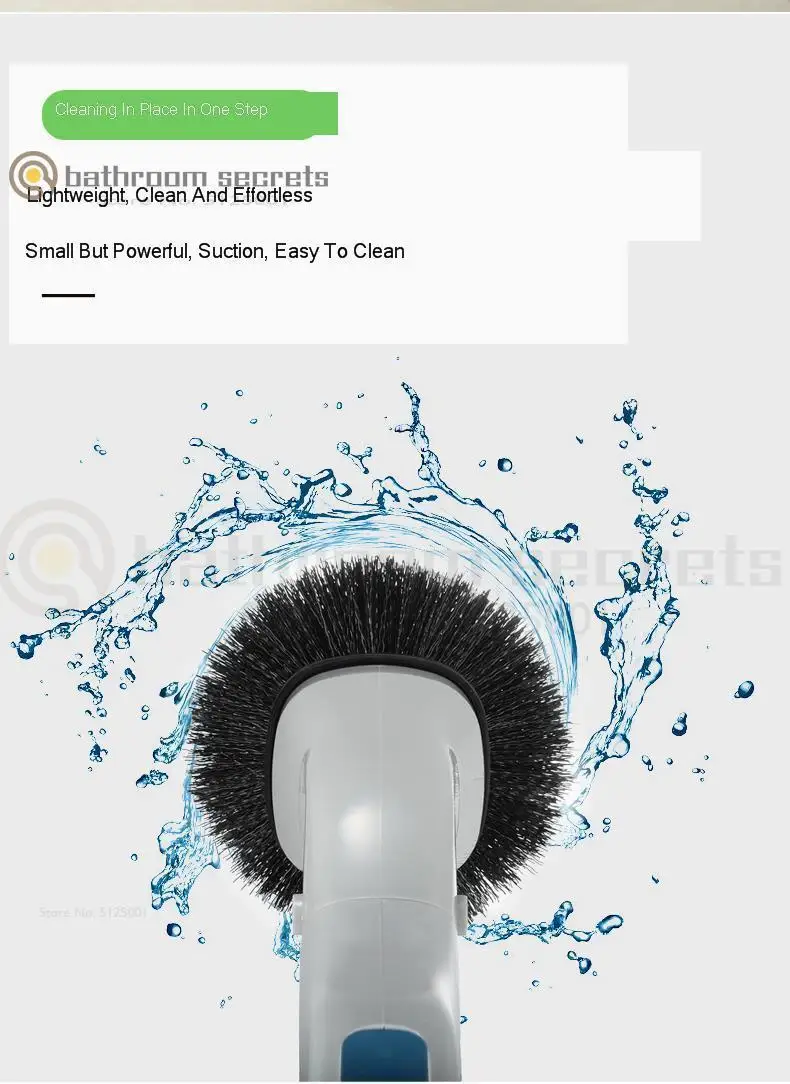 Wireless Rechargeable Bathroom Brushing Bathroom Ceramic Tile Crevice Wall Corner Multi-functional Cleaning Brushing Glass
