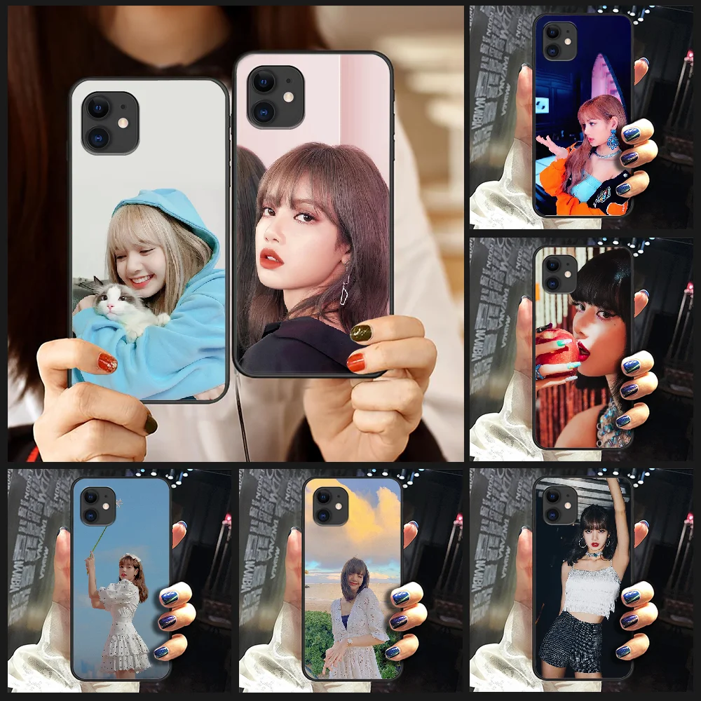 Чехол для телефона LISA BLACKPINKS чехол iphone 5 5s se 2 6 6s 7 8 12 mini plus X XS XR 11 PRO MAX черный