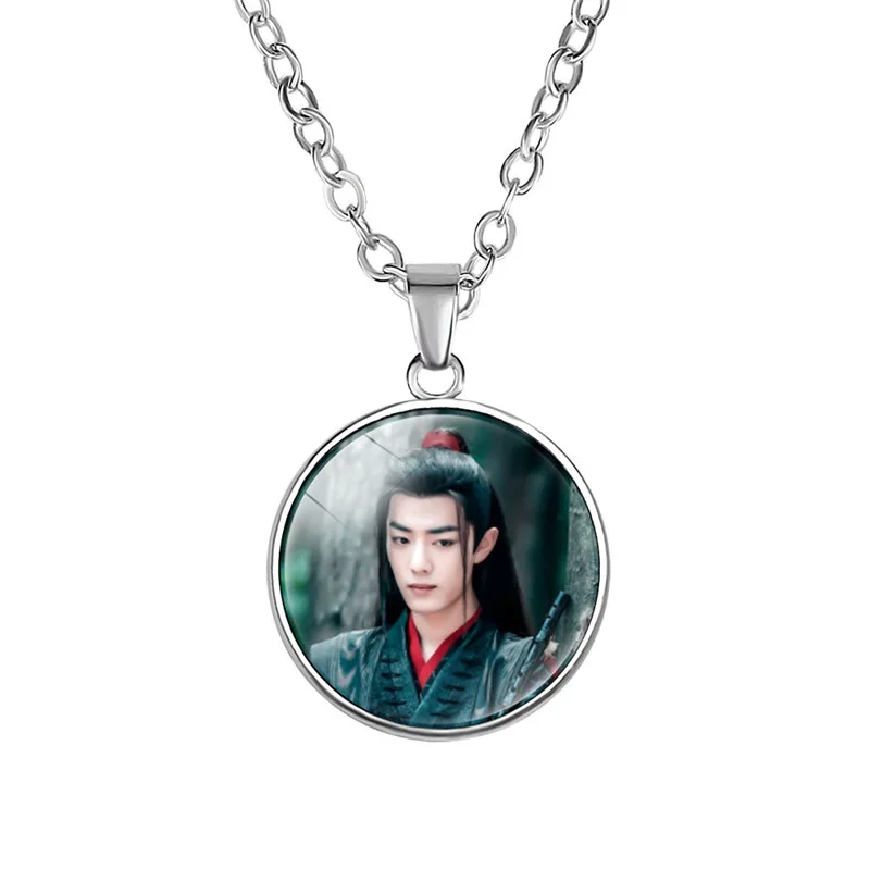 Wei WuXian Lan WangJi CHEN QING LING glass ожерелье с камнем незатаенные Xiao Zhan Wang Yibo ожерелье кулон вентиляторы коллекция подарки