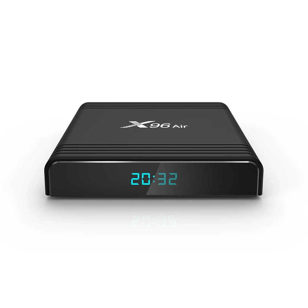 X96 Air Smart tv Box Android 9,0 2,4G/5G двухдиапазонный WiFi Amlogic S905X3 4 ГБ/64 Гб 8K декодирование видео UHD 4K медиаплеер 100 м