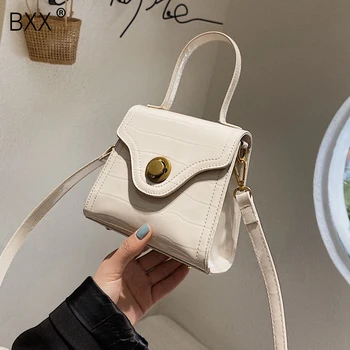 

[BXX] Patent Leather PU Leather Crossbody Bags For Women 2020 Shoulder Messenger Bag Female Travel Handbags and Purses HL790