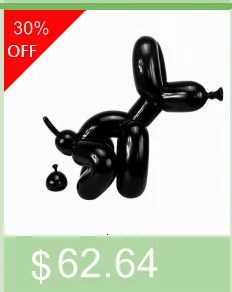 Hot! Newly Produced American Pop Art Resin Craft Balloons Dog Figurine Feces Dog Statue Balloon Dog Xmas, Valentine's Gift