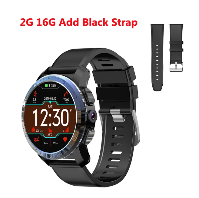 Add Black Color Смарт-часы Kospet Optimus Pro с gps, 2 ГБ, 16 ГБ, водонепроницаемые, 1,39 дюймов, Android7.1.1, AMOLED, WiFi, с камерой 8,0 МП, спортивные Смарт-часы для мужчин - Цвет: Add Black Color