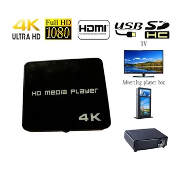 

4K HD Media Player 1080P USB Video Multimedia Digital Signage Adverting Player Box Auto Play Mediaplayer for AV/USB/SD/TF Card