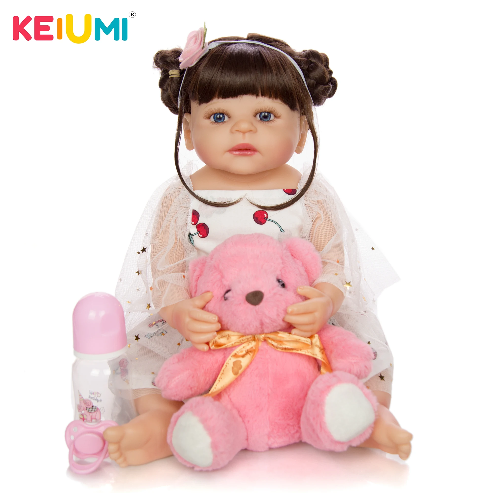 KEIUMI Прямая поставка 55 см Реалистичная кукла для новорожденных девочек