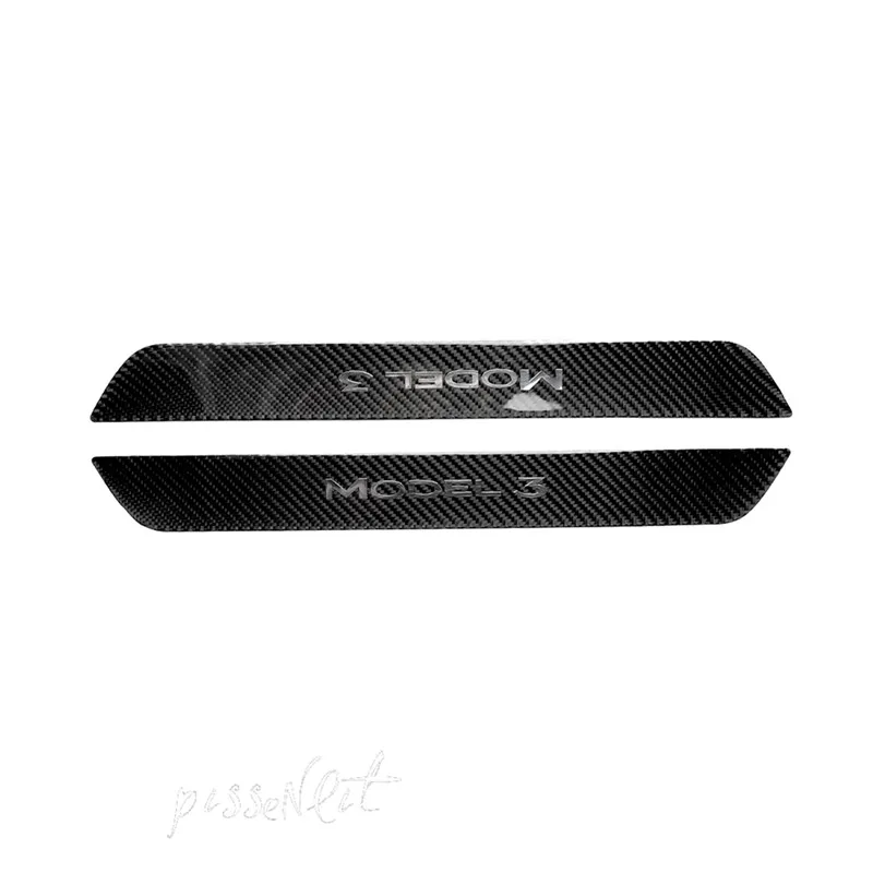 

Fit for Tesla Model 3 Car accessories Carbon Fiber Steering Wheel Decorative Sticker Interior Protection Panel