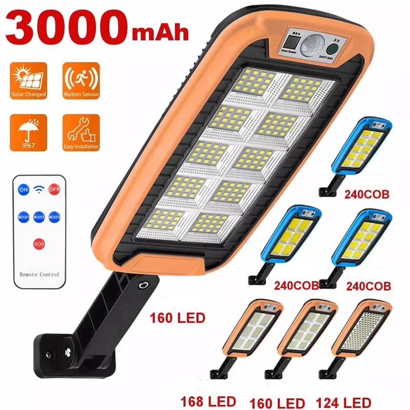 

Водонепроницаемый беспроводной светодиодный светильник на солнечной батарее с датчиком движения