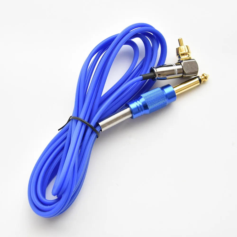 

Silicone RCA Tattoo Clip Cord 180cm Length with Stainless Steel Head Tattoo Clip Cords Free Shipping