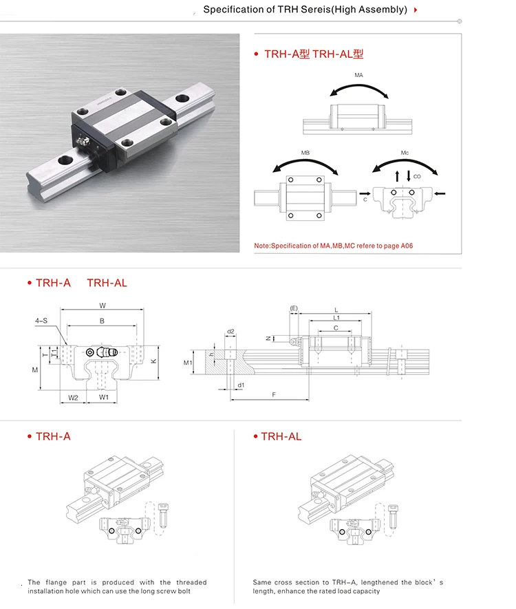 Precision Rail 1PC TRH30 Linear Guide Color : TRH30A, Size : 1100mm Huh-DAOGUI 2PCS TRH30B Block L 300-1200 Mm for CNC Precision Rail 1PC TRH30 Linear Guide Color : TRH30A, Size : 1100mm Huh-DAOGUI 2PCS TRH30B Block L 300-1200 Mm for CNC