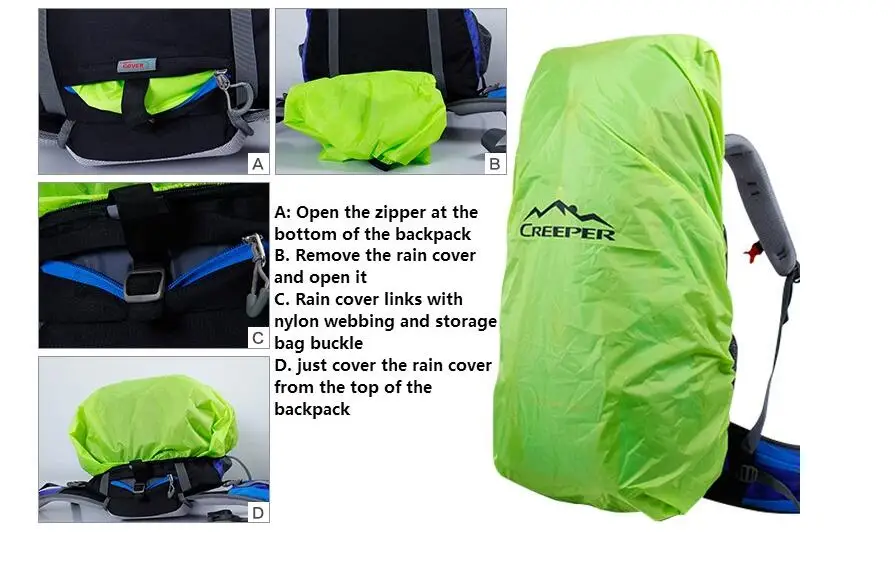 Creeper free shipping professional waterproof rucksack