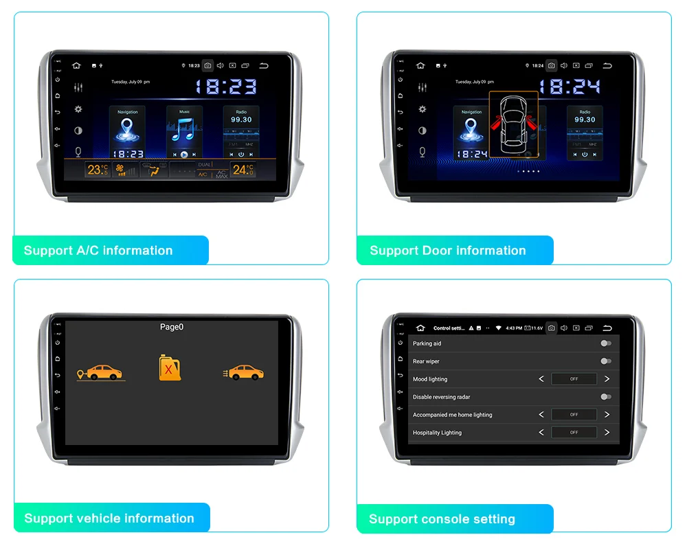 Dasaita 10," ips автомобильный Android 9,0 мультимедийный плеер для peugeot 2008 208 2012 2013 gps навигация DSP MAX6