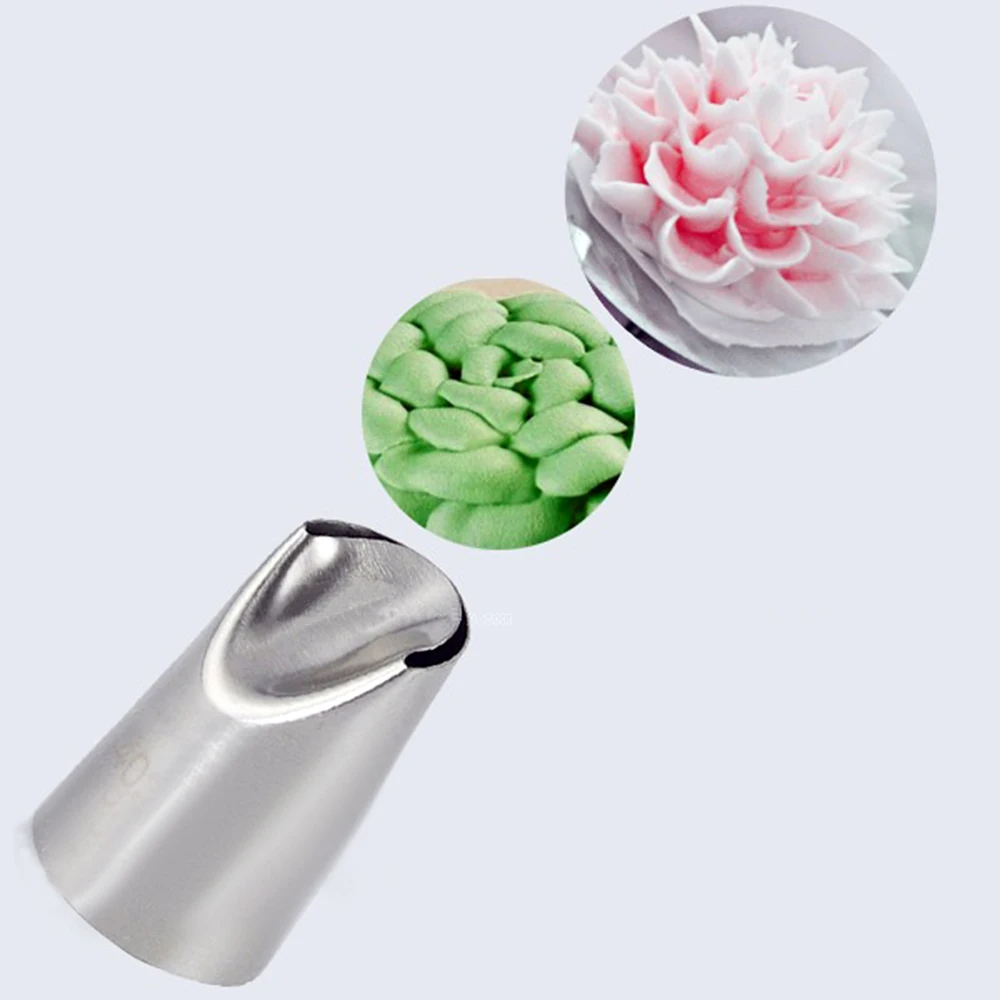 

#402#402L Metal Tips for Cream,Stainless Steel Piping Icing Nozzle,Pastry Tools,Cake Cream Decoration