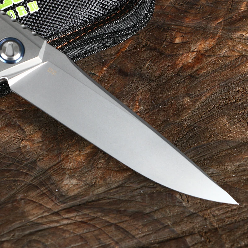 Green thorn Lee quick open folding knife D2 blade titanium alloy