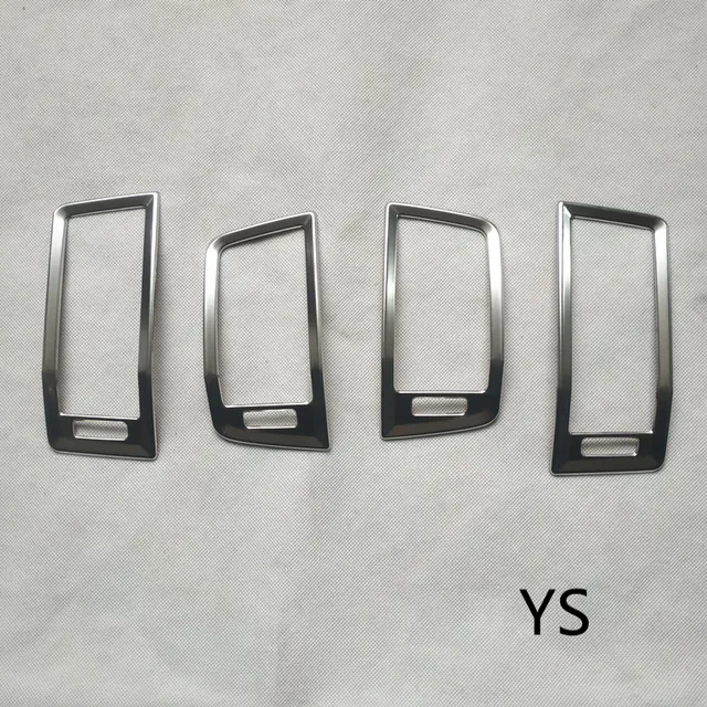 For Skoda Kodiaq interior Accessories  2016 2017 2018 car styling front  dashboard Garnish Air Outlet Vent Trim Cover YS