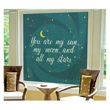 Электростатическая стеклянная наклейка, Индивидуальный размер, Мультяшные наклейки для личного дома, пленка для окон, раздвижных дверей, шкафов, шкафов, 60 см x 100 см