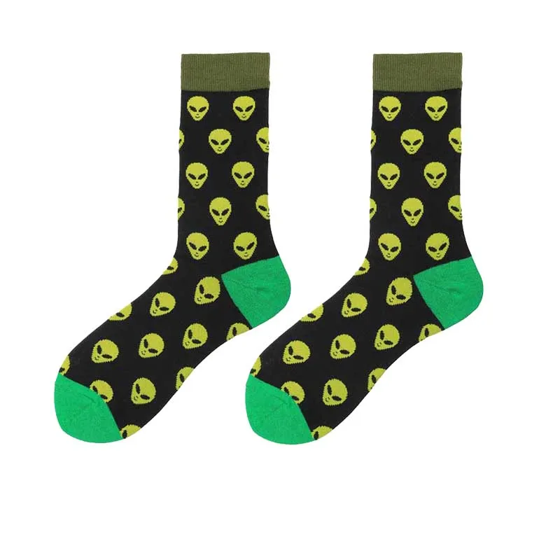 Creative Food Animal Socks Combed Cotton Funny Socks Men Novelty Design Airplane Dinosaur Crew Skateboard Socks Calcetines Hombr - Цвет: 22