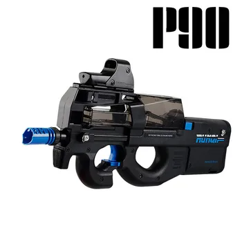 

Electric P90 Graffiti Edition Toy Gun Live CS Assault Snipe Simulation Weapon Outdoor Soft Water Bullet Gun Toys Blocks Brick