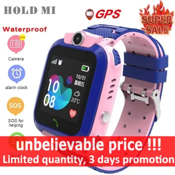 

GPS Kids Smart Watch IP67 Waterproof Baby Clock SOS Call Location Locator Tracker Anti Lost Monitor smartwatch Camera VS S6 S9