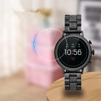 

2pcs 2.5D 9H Clear Tempered Glass Screen Protector For Fossil Q Venture HR/ Control/founder/founder 2 Smartwatch Screen Film
