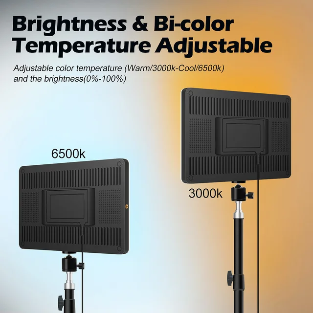 LED Video Lights Conference Photography Lighting Selfie Light Photo Studio Lamp With Tripod for Shoot Live Streaming TikTok Zoom 3