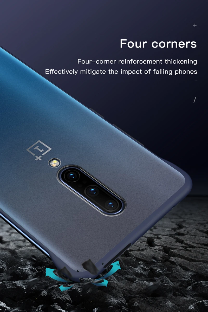 Ультратонкий матовый чехол для телефона OnePlus 6 T 7 Plus без полей с кольцевой пряжкой
