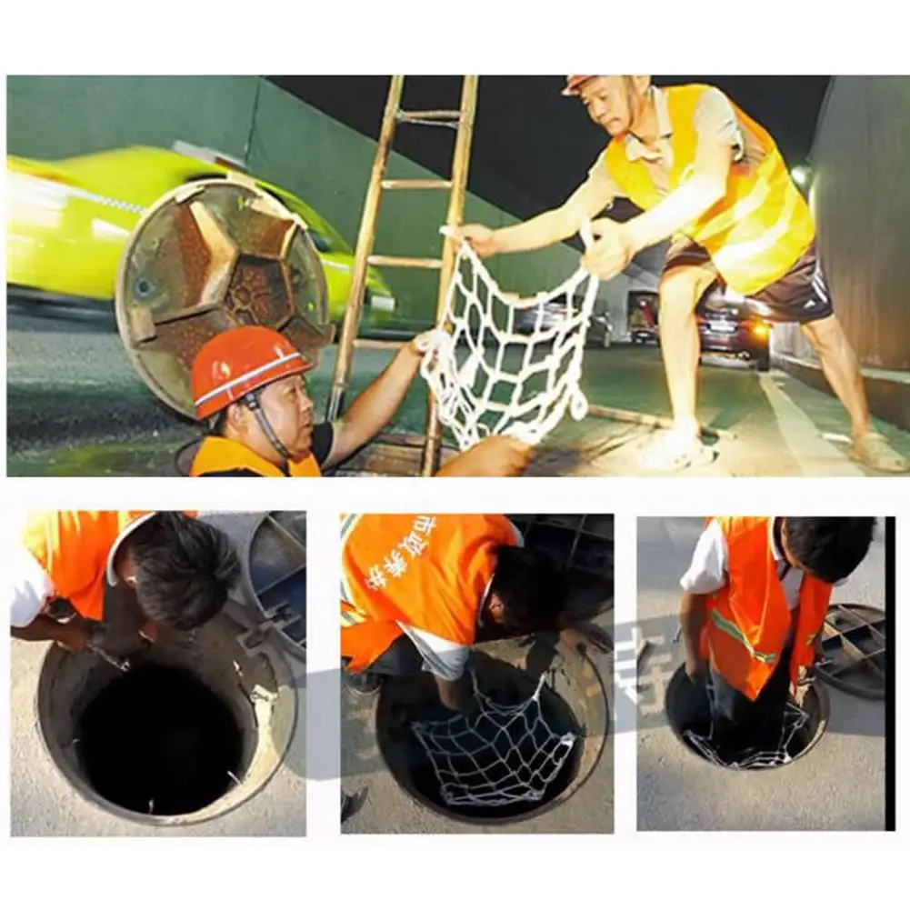 На открытом воздухе безопасности люка чистая прикрепляющийся к Высокопрочная сетка из полиэстера инспекции и удароустойчивая защитная сетка