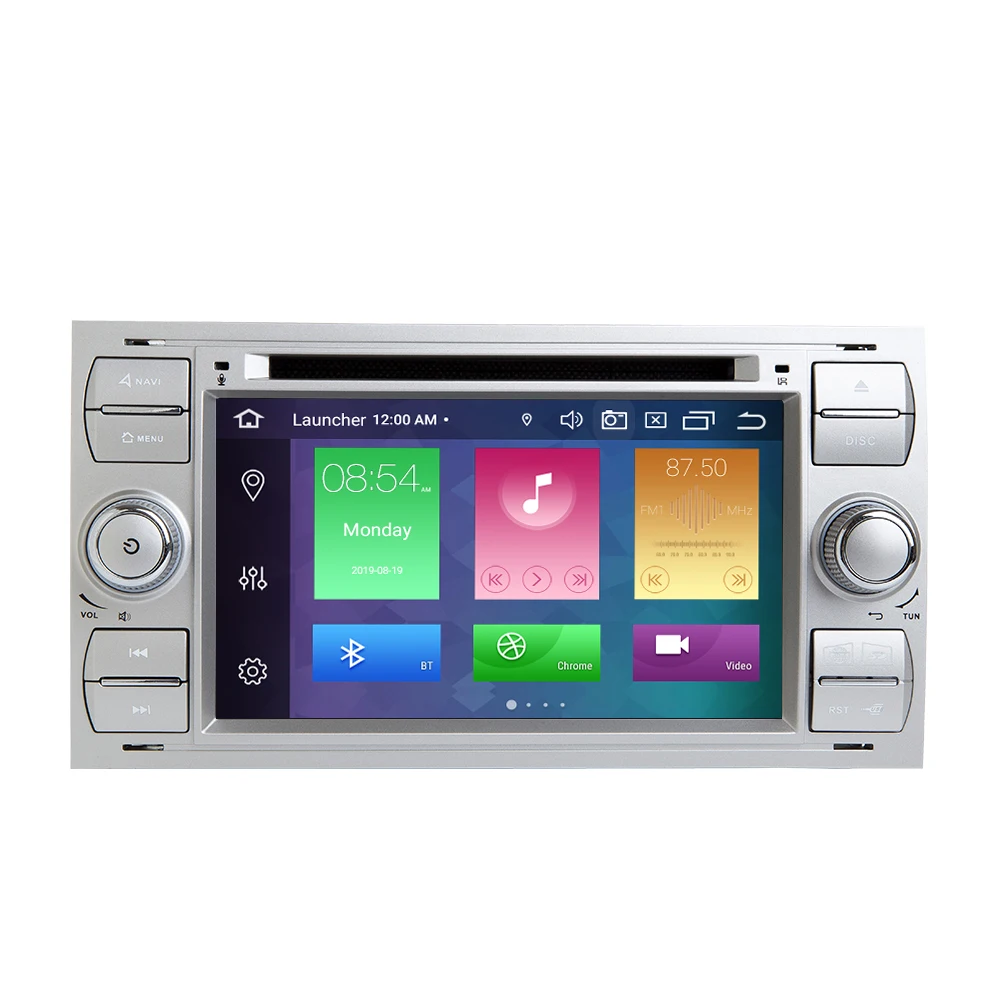 Ips DSP 2 din Android 9 автомобильный Радио мультимедиа для Ford Focus 2 3 mk2 Mondeo 4 Kuga Fiesta Transit подключения S-MAXC-MAX 8 Core4G 64G